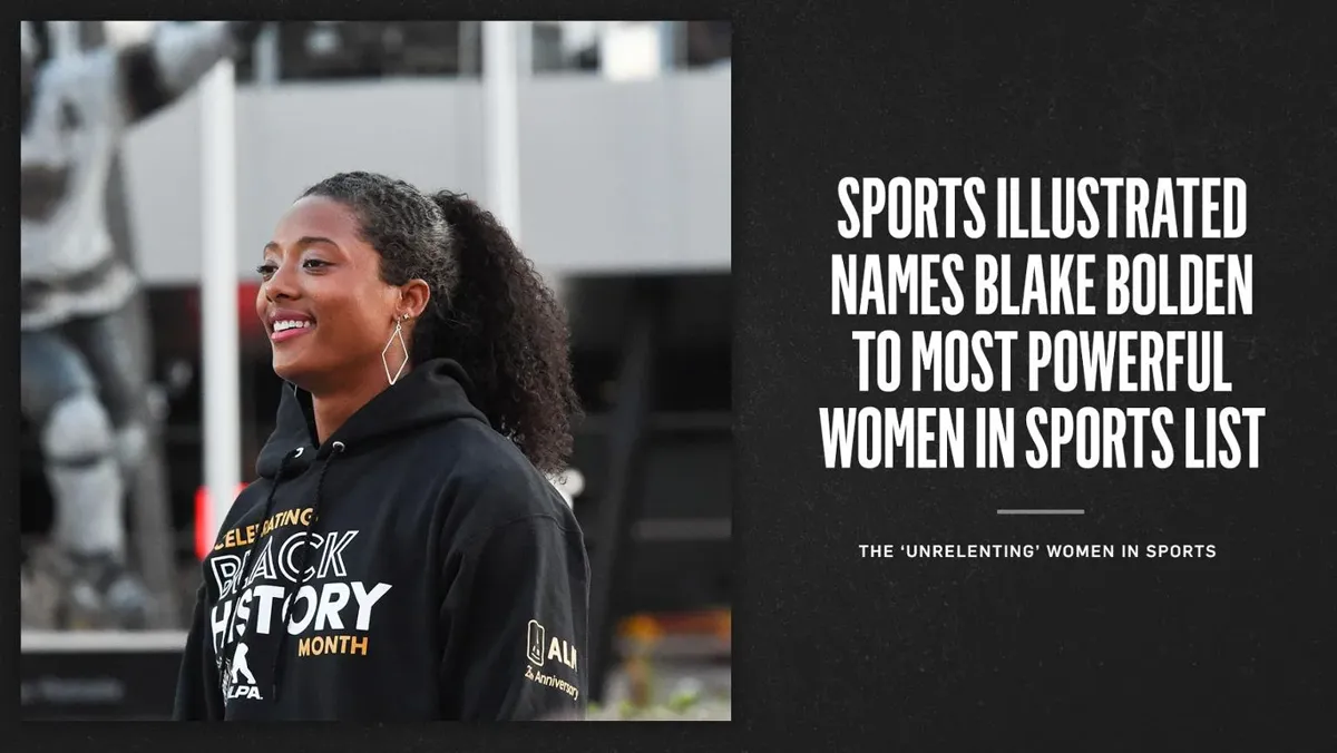 Graphic: Sports Illustrated names Blake Bolden to its most powerful women in sports list